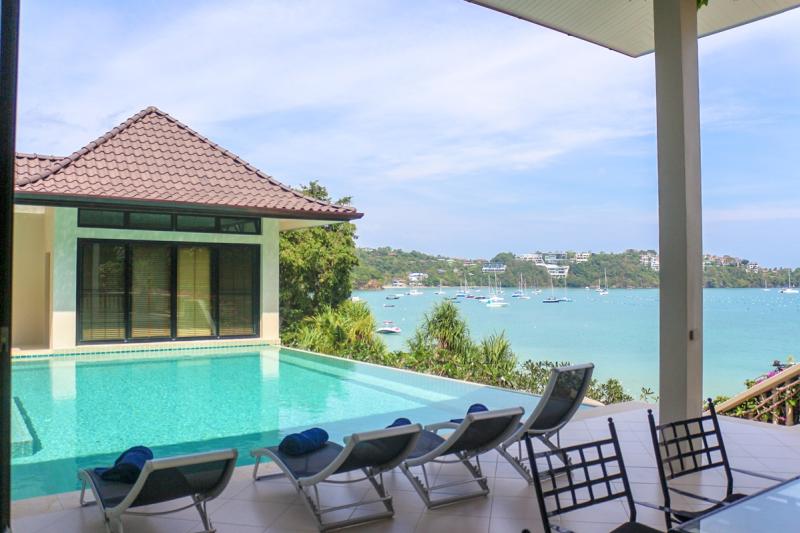 Absolutely beachfront villa for rent at Ao Yon. 